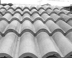 Forma molde para telha de concreto